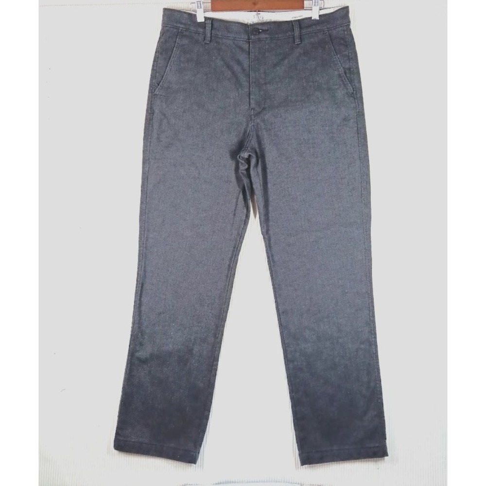 Levis Jeans Mens 36x34 Grey 39662-0030 Stretch Straight Fit W36 L34 Denim Pants